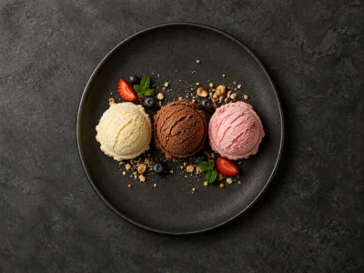 Ice cream trio