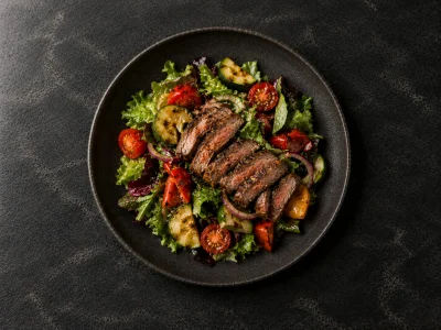 Warm beef salad